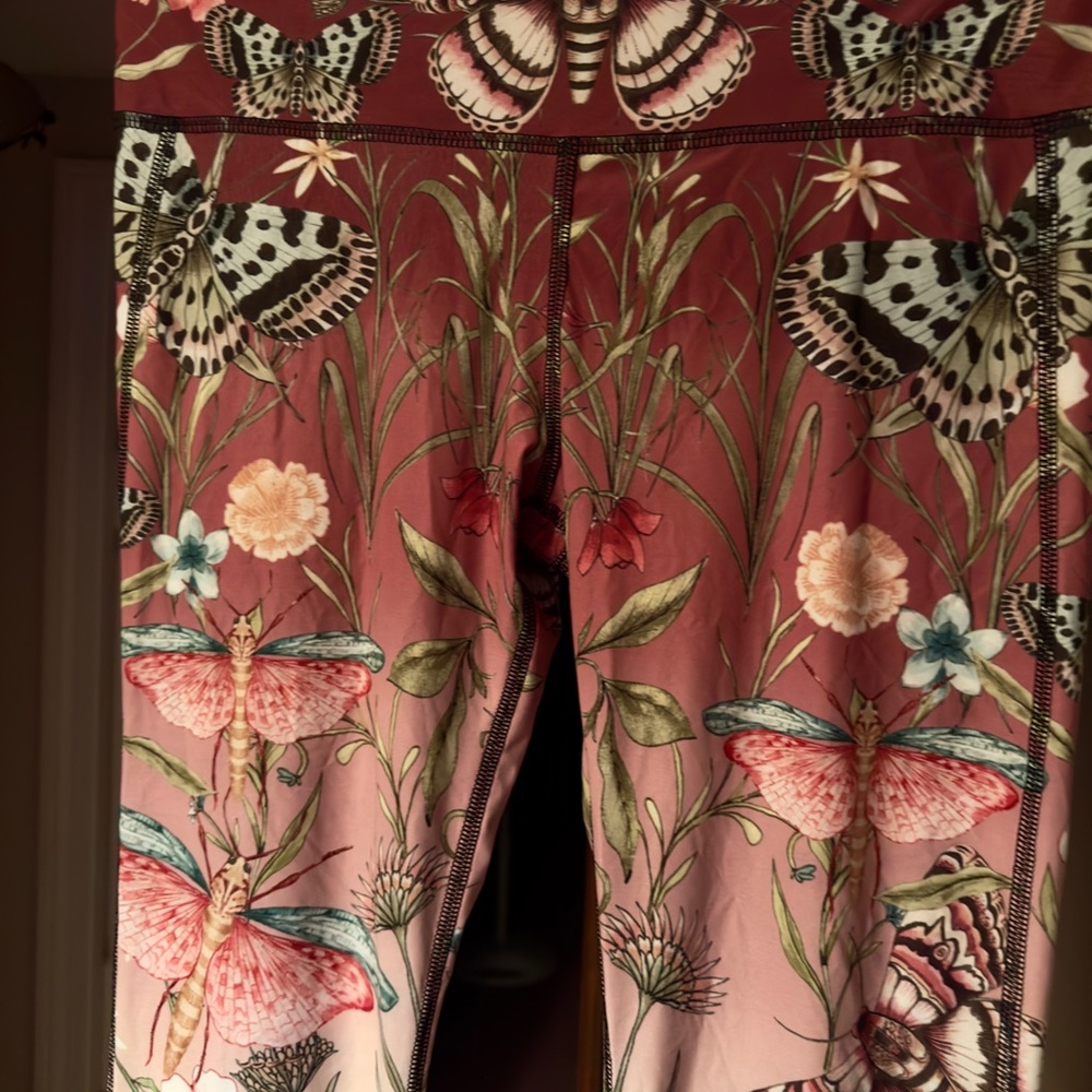 Floral Butterfly Print Leggings